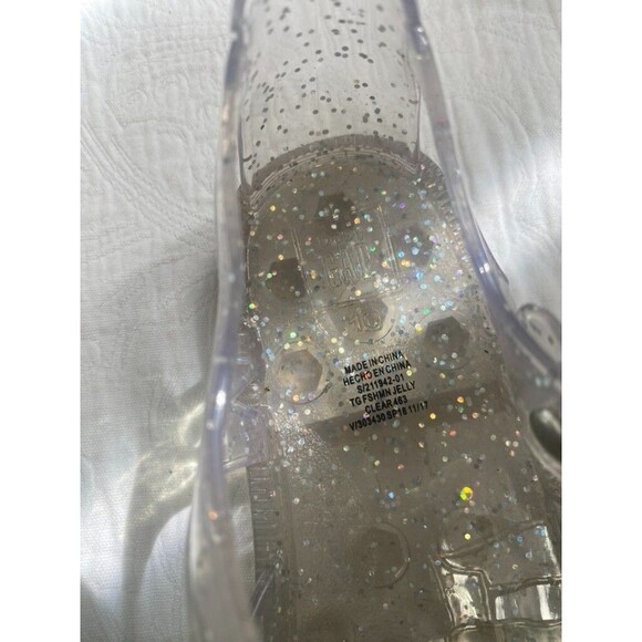 Baby GAP Clear Sparkle Jelly FSHMN Shoes Closed Toe Sandals -Girl’s -Size 10 T - Picture 9 of 9